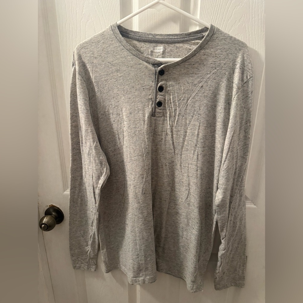 Old Navy Heather Gray Soft Knit Top